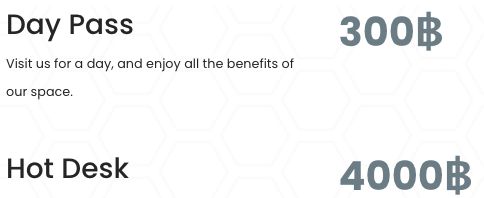 RealSpace常规日票300泰铢,共享月票4000泰铢